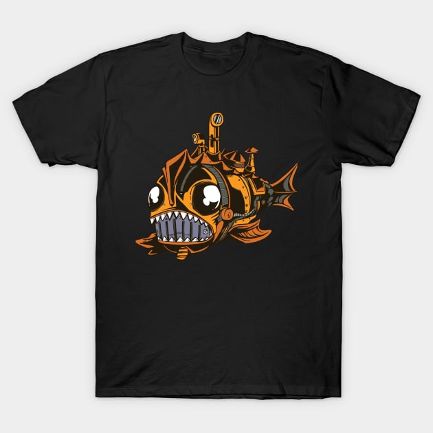 Steampunk Fish T-Shirt by Imaginariux